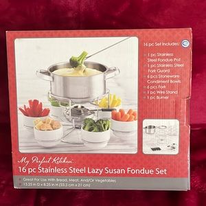 My Perfect Kitchen Lazy Susan Fondue Set